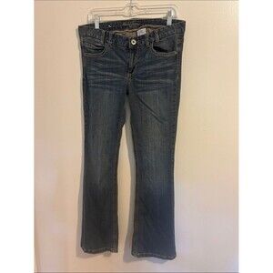 Vintage Y2K Mudd Women's Flare Leg Jeans Low Rise Thick Stitching Size 11